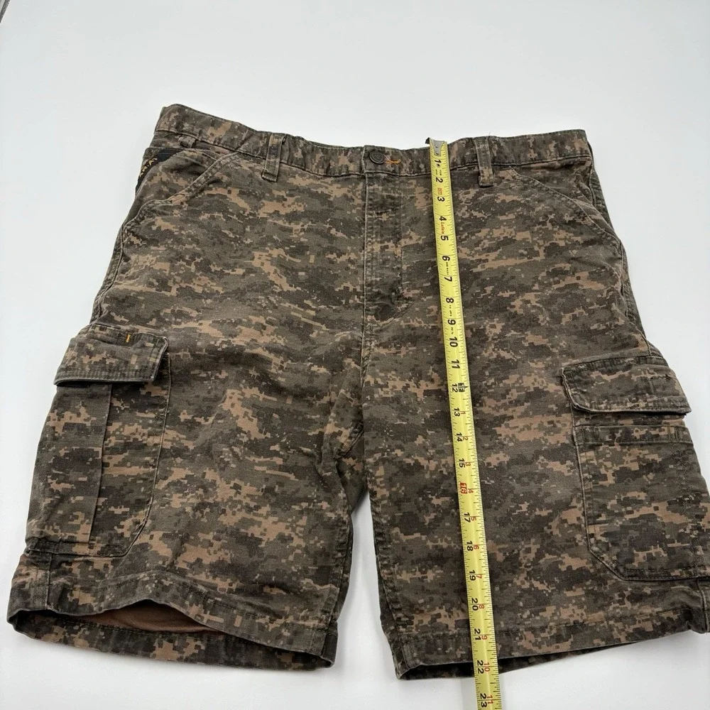 Ariat M4 Rebar Cargo Shorts Men 40 Olive Camo Digital Cotton Utility Work Pants
